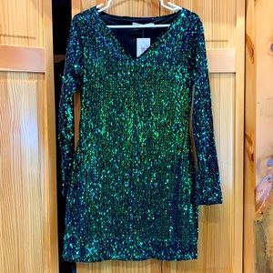 Green Sequin Dress